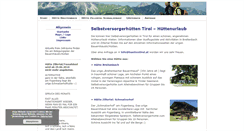 Desktop Screenshot of huettentirol.at