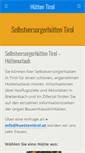 Mobile Screenshot of huettentirol.at